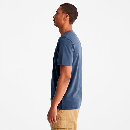 Mens Timberland Outdoor Heritage EK+ Graphic T-Shirt for Men in Blue