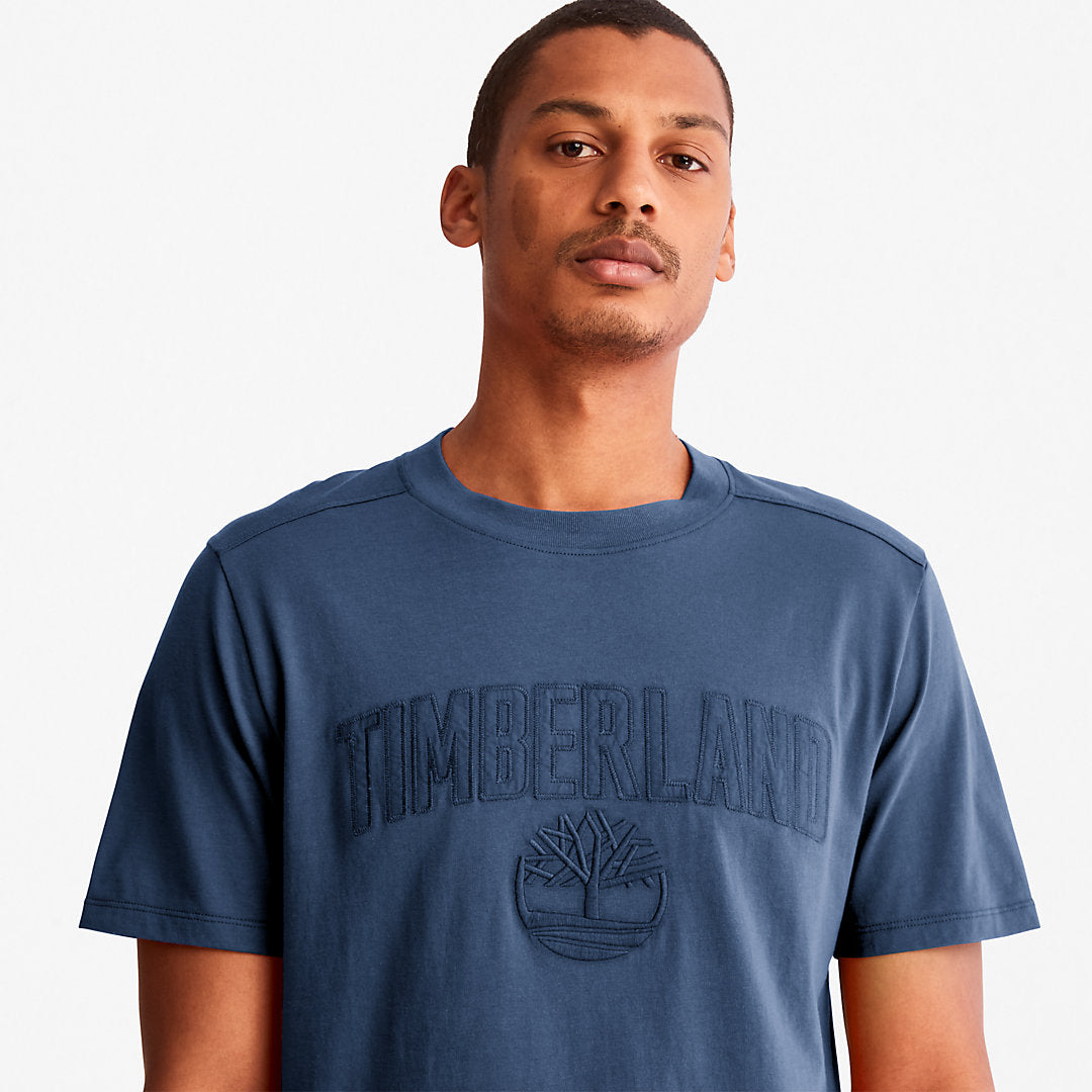 Mens Timberland Outdoor Heritage EK+ Graphic T-Shirt for Men in Blue