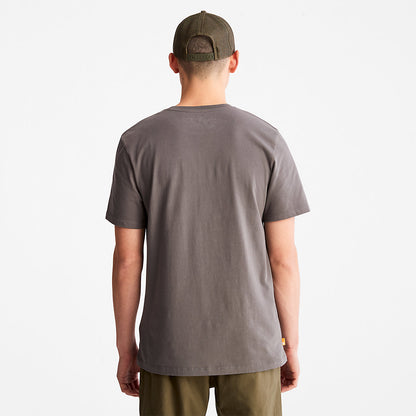 Mens Timberland Camo-Logo T-Shirt for Men in Grey
