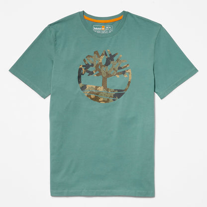 Mens Timberland Camo-Logo T-Shirt for Men in Light Green