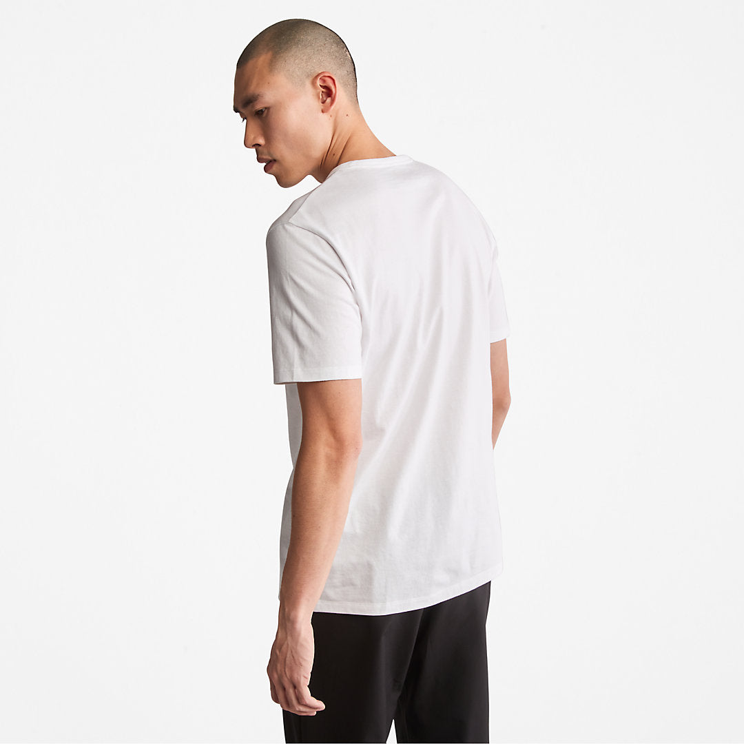 Mens Timberland Mountains-to-Rivers Print T-Shirt for Men in White