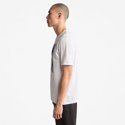 Mens Timberland Mountains-to-Rivers Print T-Shirt for Men in White