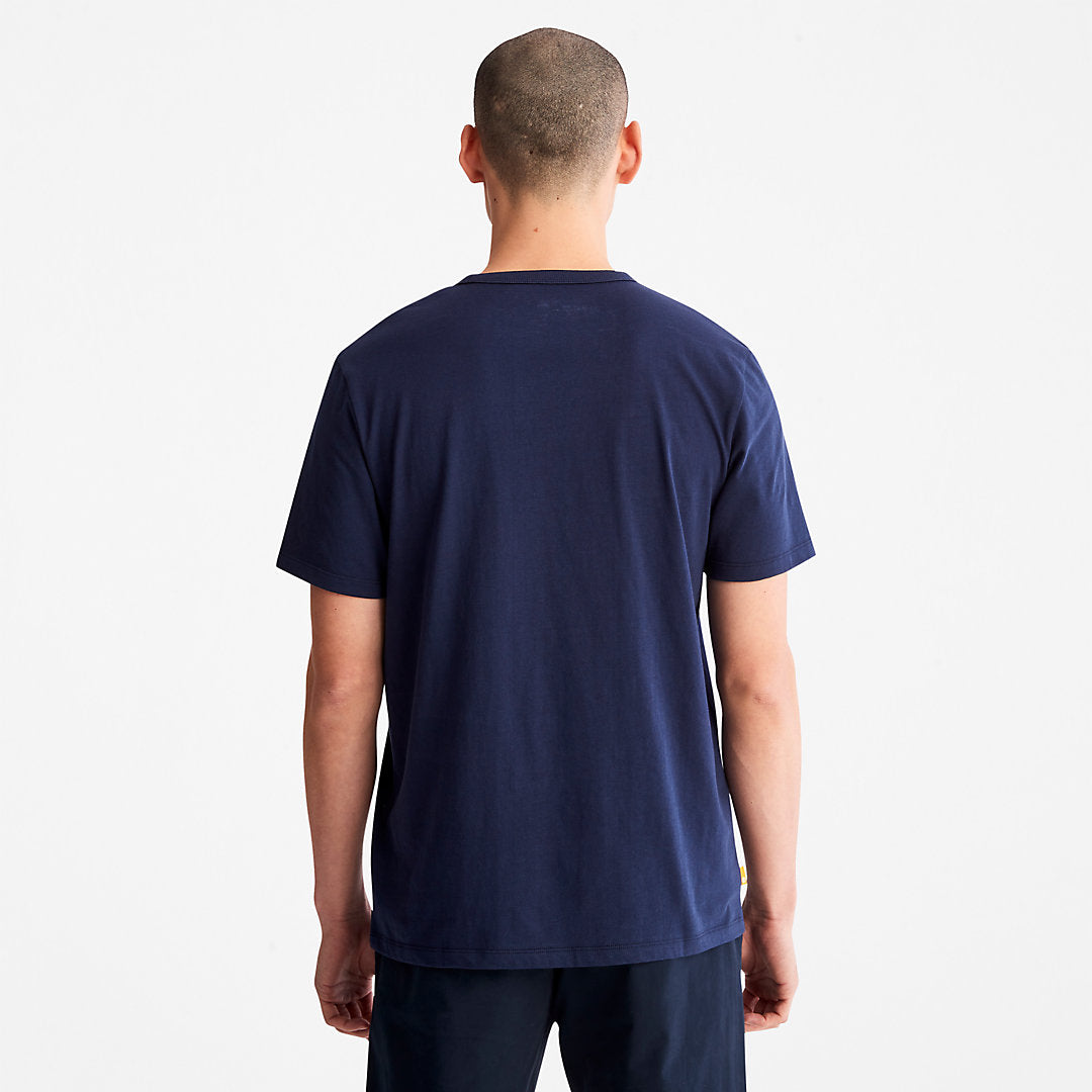 Mens Timberland Mountains-to-Rivers Print T-Shirt for Men in Blue
