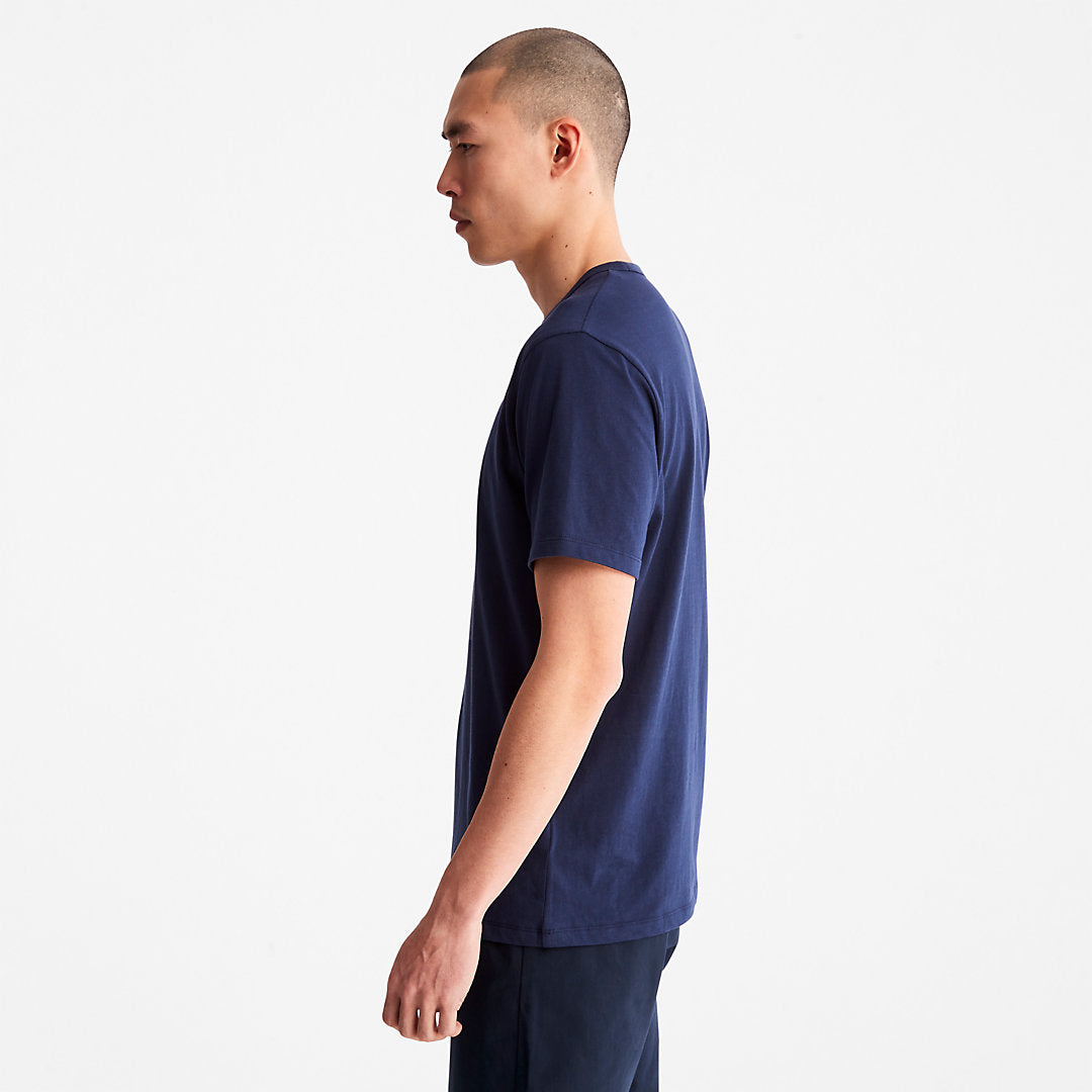 Mens Timberland Mountains-to-Rivers Print T-Shirt for Men in Blue