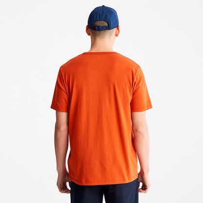 Mens Timberland Mountains-to-Rivers Print T-Shirt for Men in Orange