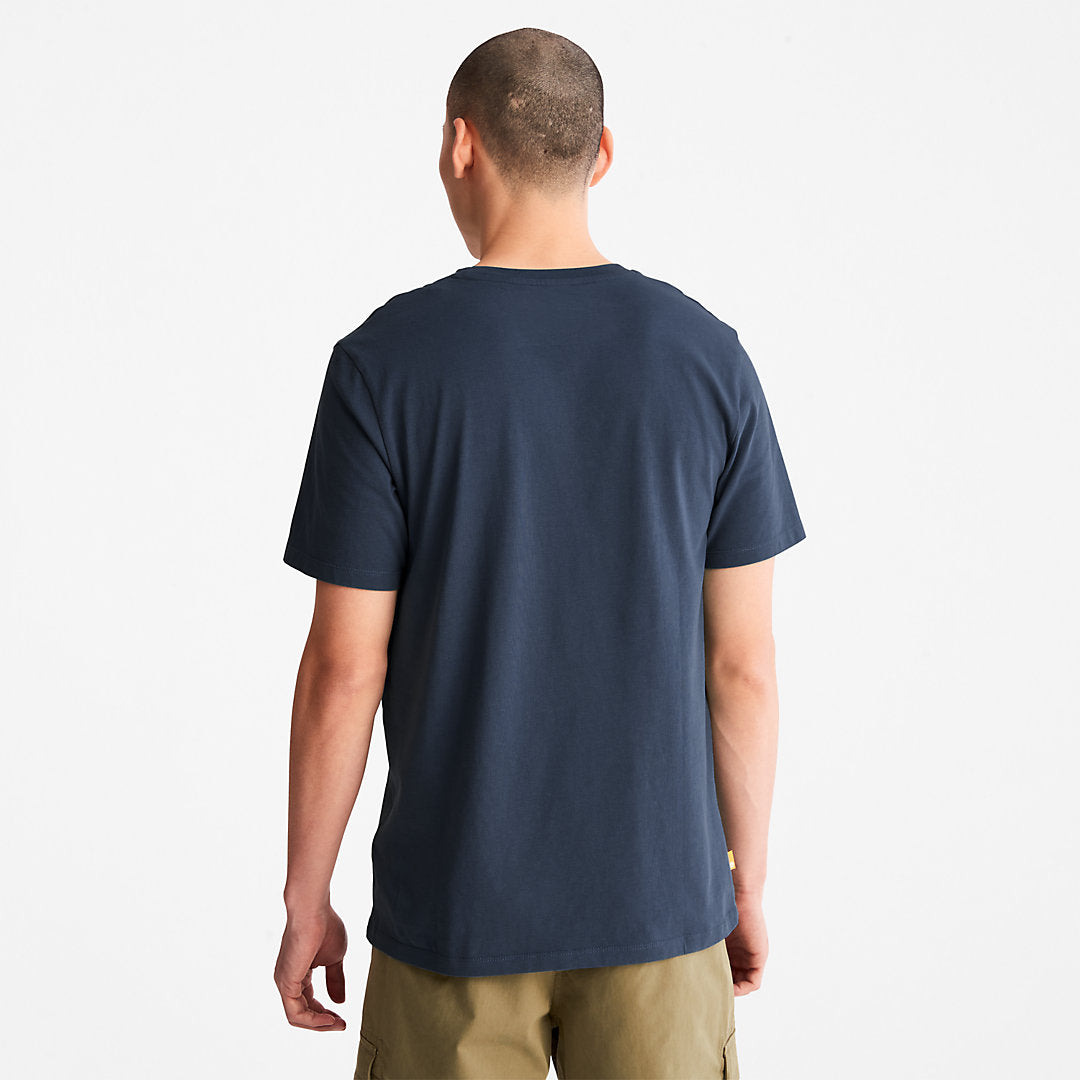 Mens Timberland Outdoor Heritage Camo-Pocket T-Shirt for Men in Navy