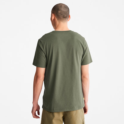 Mens Timberland Outdoor Heritage Camo-Pocket T-Shirt for Men in Dark Green