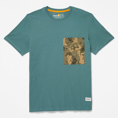 Mens Timberland Outdoor Heritage Camo-Pocket T-Shirt for Men in Green