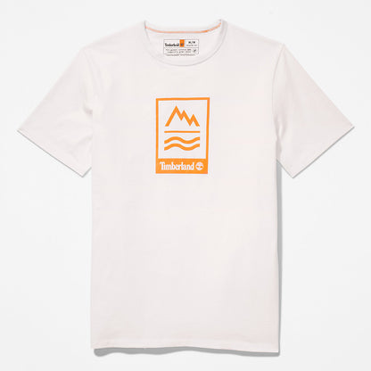 Mens Timberland Mountains-to-Rivers T-Shirt for Men in White