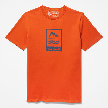 Mens Timberland Mountains-to-Rivers T-Shirt for Men in Orange