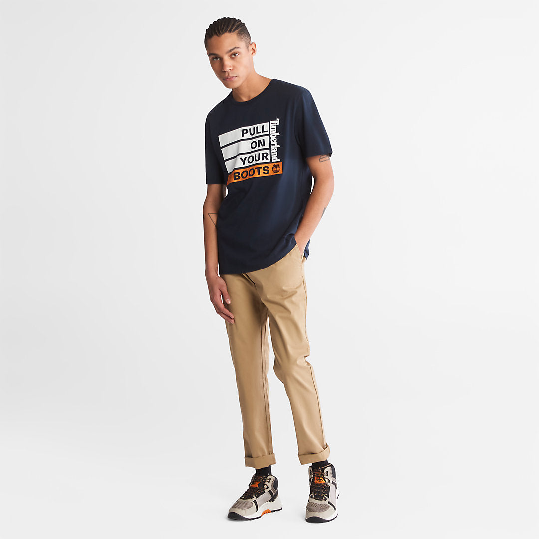 Mens Timberland Earth Day EK+ T-Shirt for Men in Navy