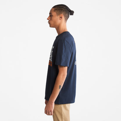 Mens Timberland Earth Day EK+ T-Shirt for Men in Navy