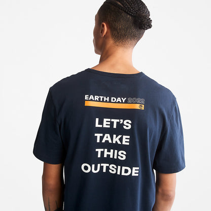 Mens Timberland Earth Day EK+ T-Shirt for Men in Navy