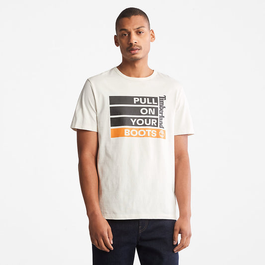 Mens Timberland Earth Day EK+ T-Shirt for Men in White