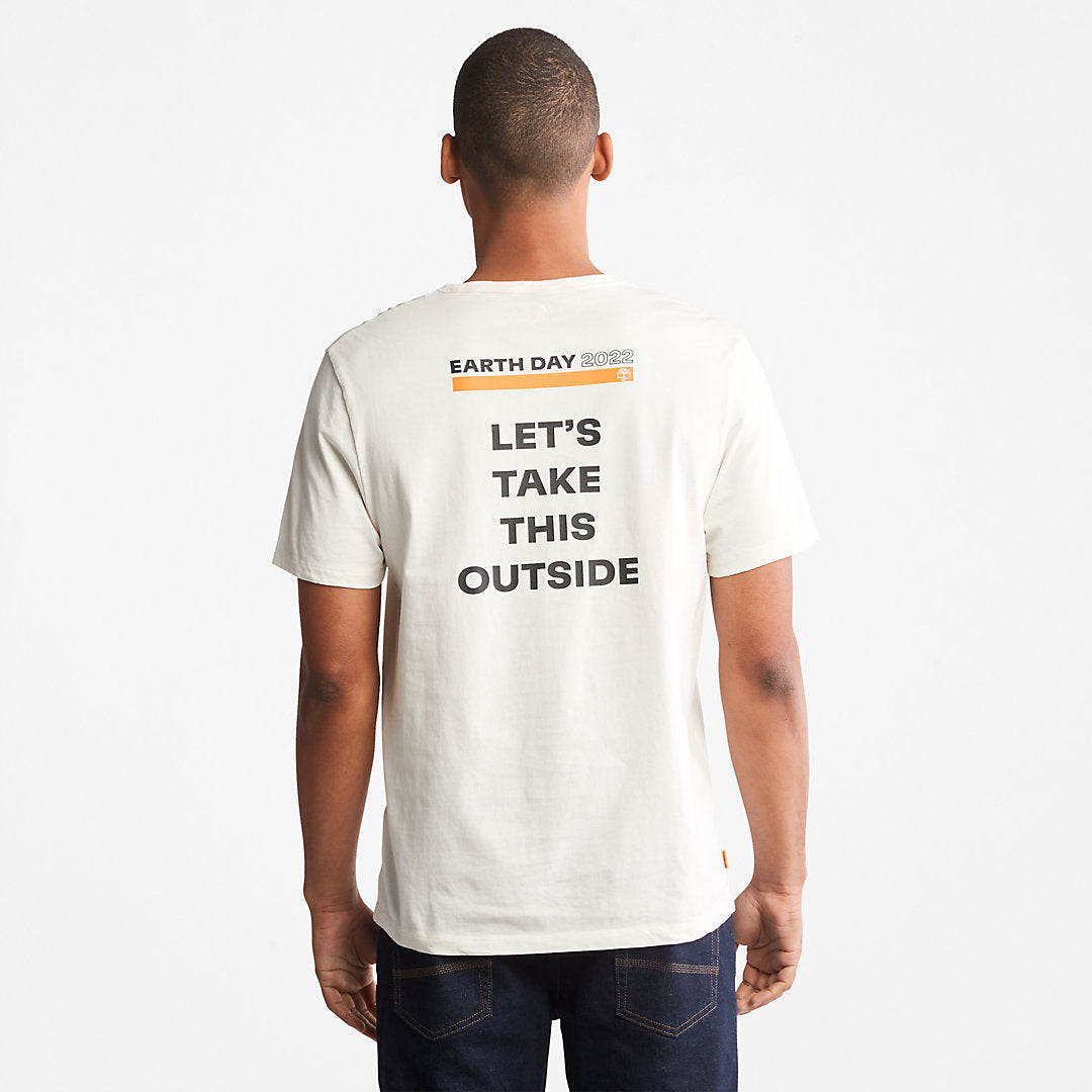Mens Timberland Earth Day EK+ T-Shirt for Men in White
