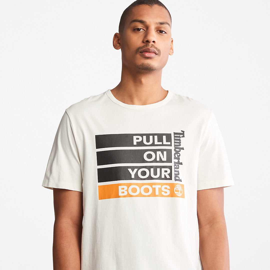 Mens Timberland Earth Day EK+ T-Shirt for Men in White