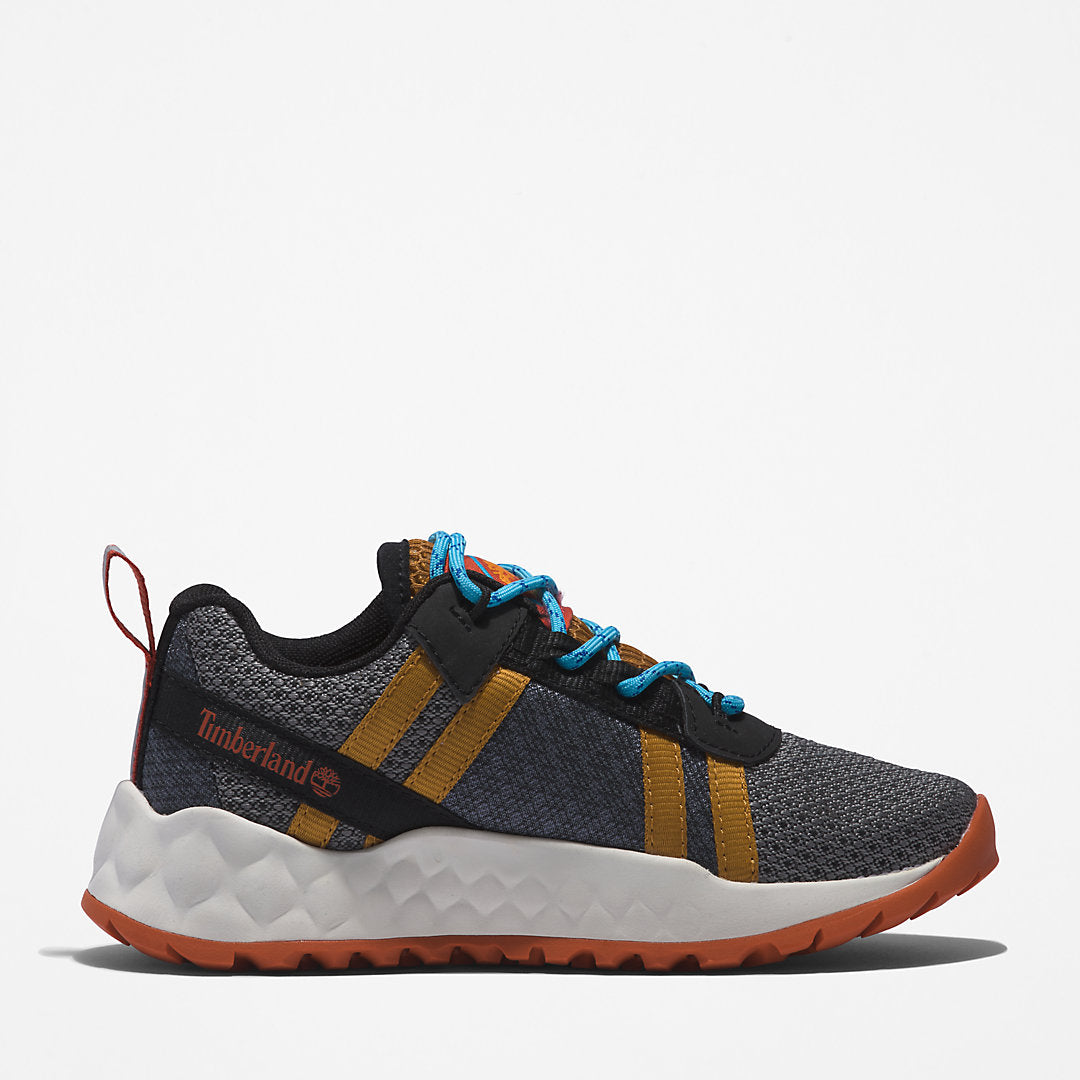 Kids Timberland GreenStride™ Solar Wave LT Trainer for Youth in Grey/Yellow