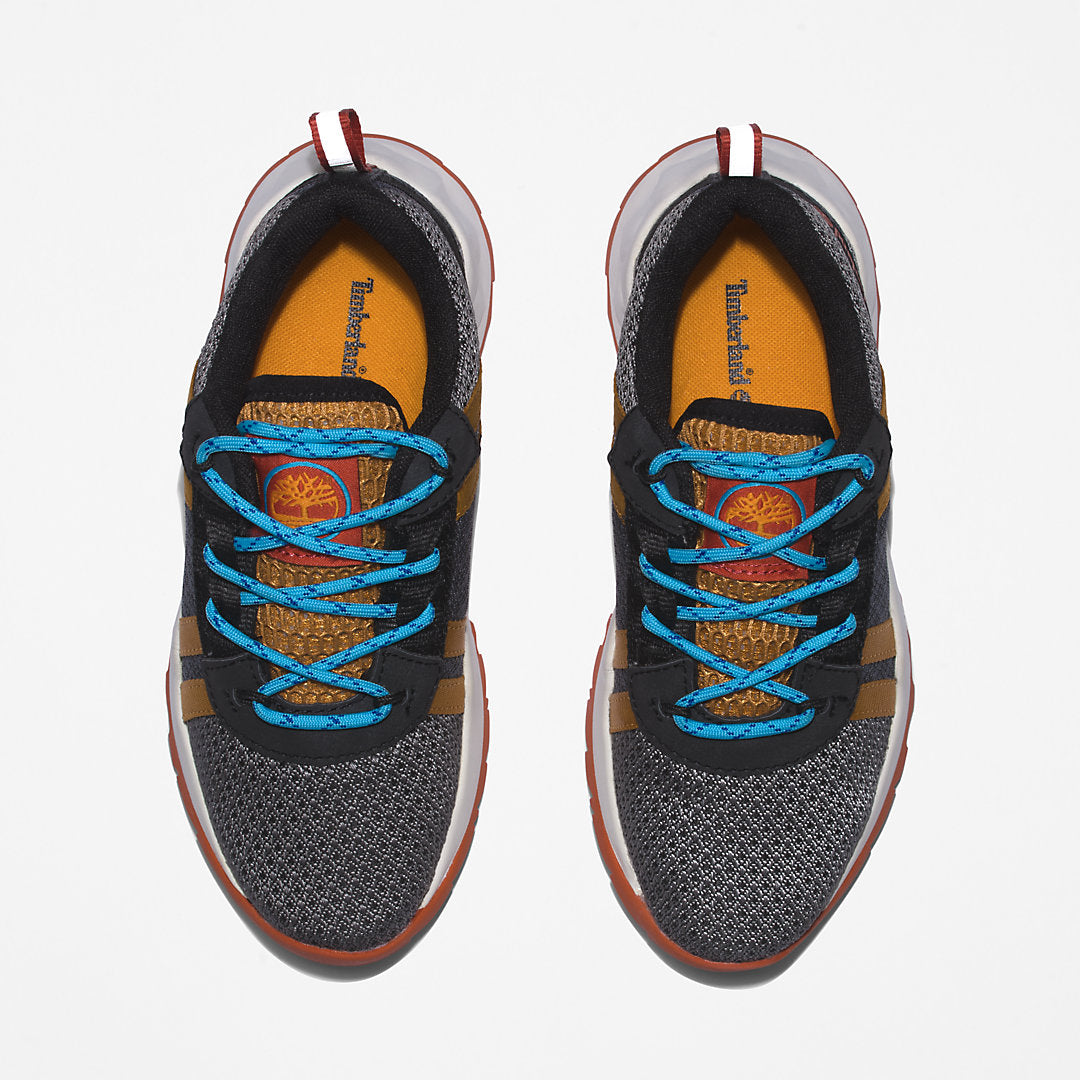 Kids Timberland GreenStride™ Solar Wave LT Trainer for Youth in Grey/Yellow