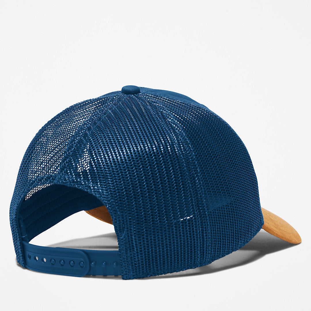 Mens Timberland Trucker Hat with a Faux-suede Brim for Men in Blue