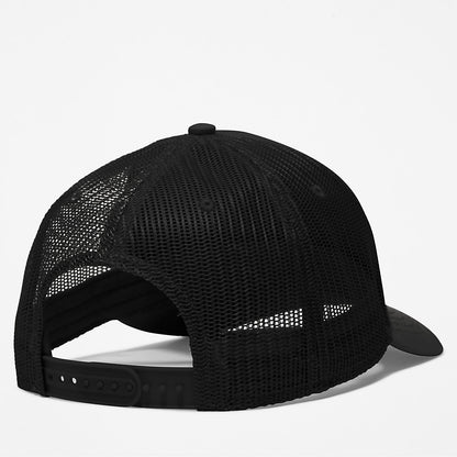 Mens Timberland Camping Patch Trucker Hat for Men in Black