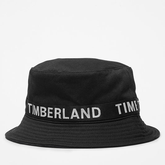 Mens Timberland Logo Bucket Hat for Men in Black