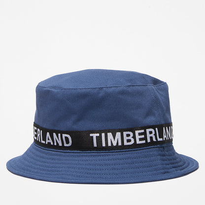 Mens Timberland Logo Bucket Hat for Men in Blue