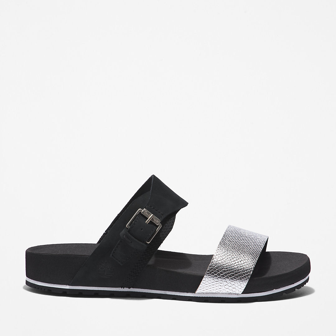 Womens Timberland Malibu Waves Slide Sandal for Women in Black