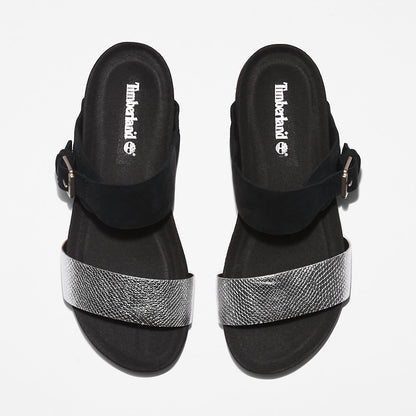 Womens Timberland Malibu Waves Slide Sandal for Women in Black
