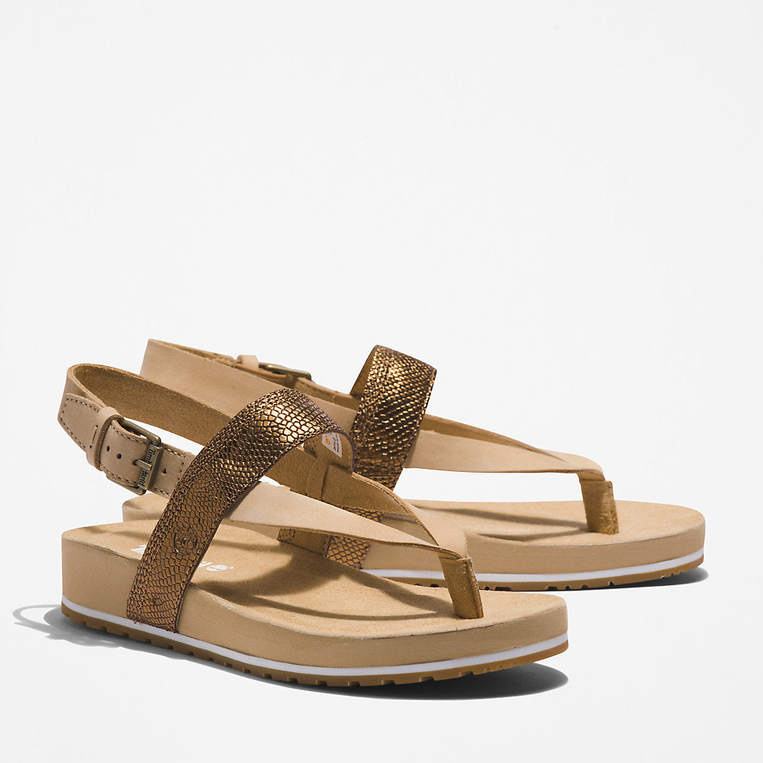 Womens Timberland Malibu Beach Flip-Flop Sandal for Women in Beige