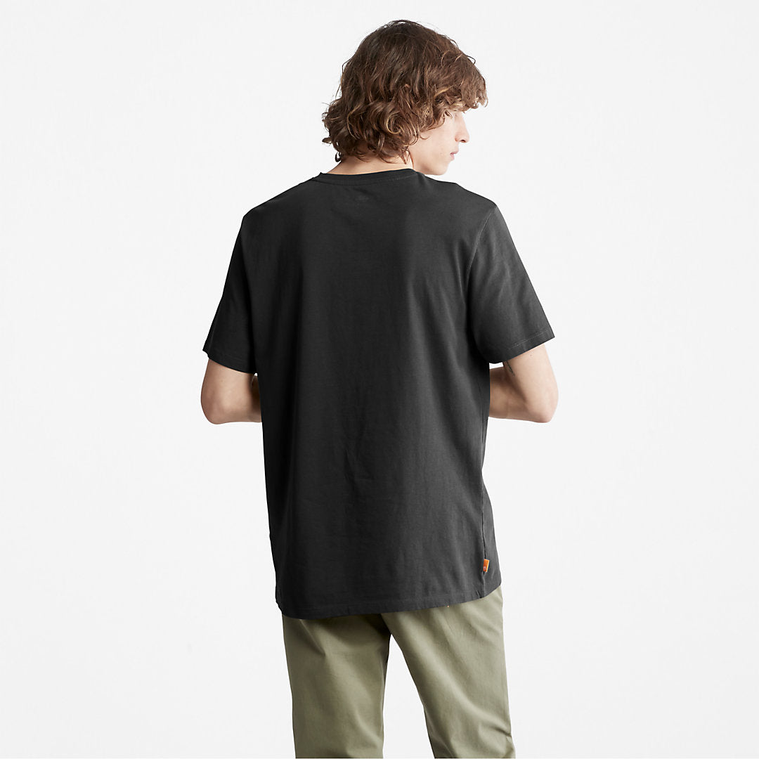 Mens Timberland Camo-Logo T-Shirt for Men in Black