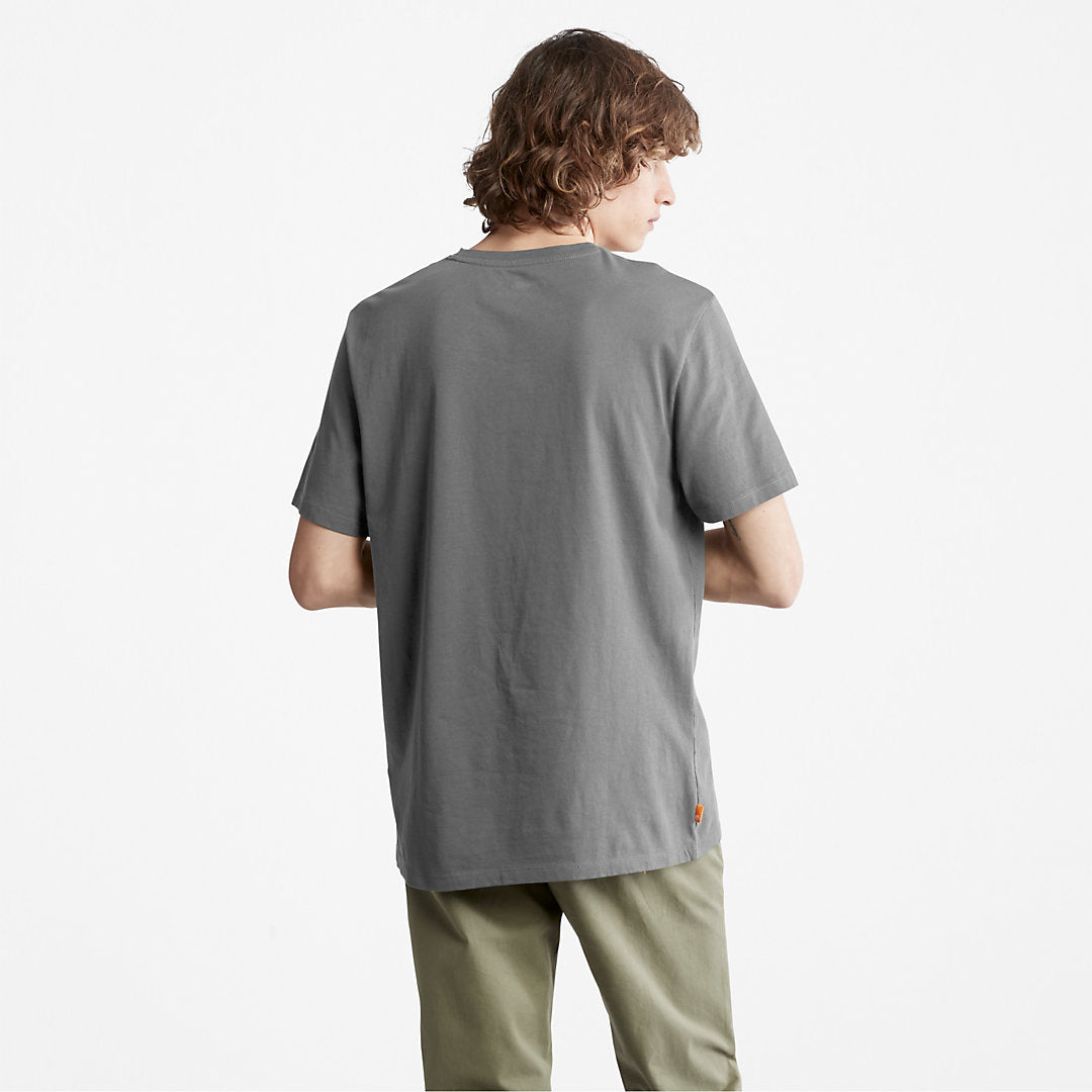 Mens Timberland Camo-Logo T-Shirt for Men in Grey