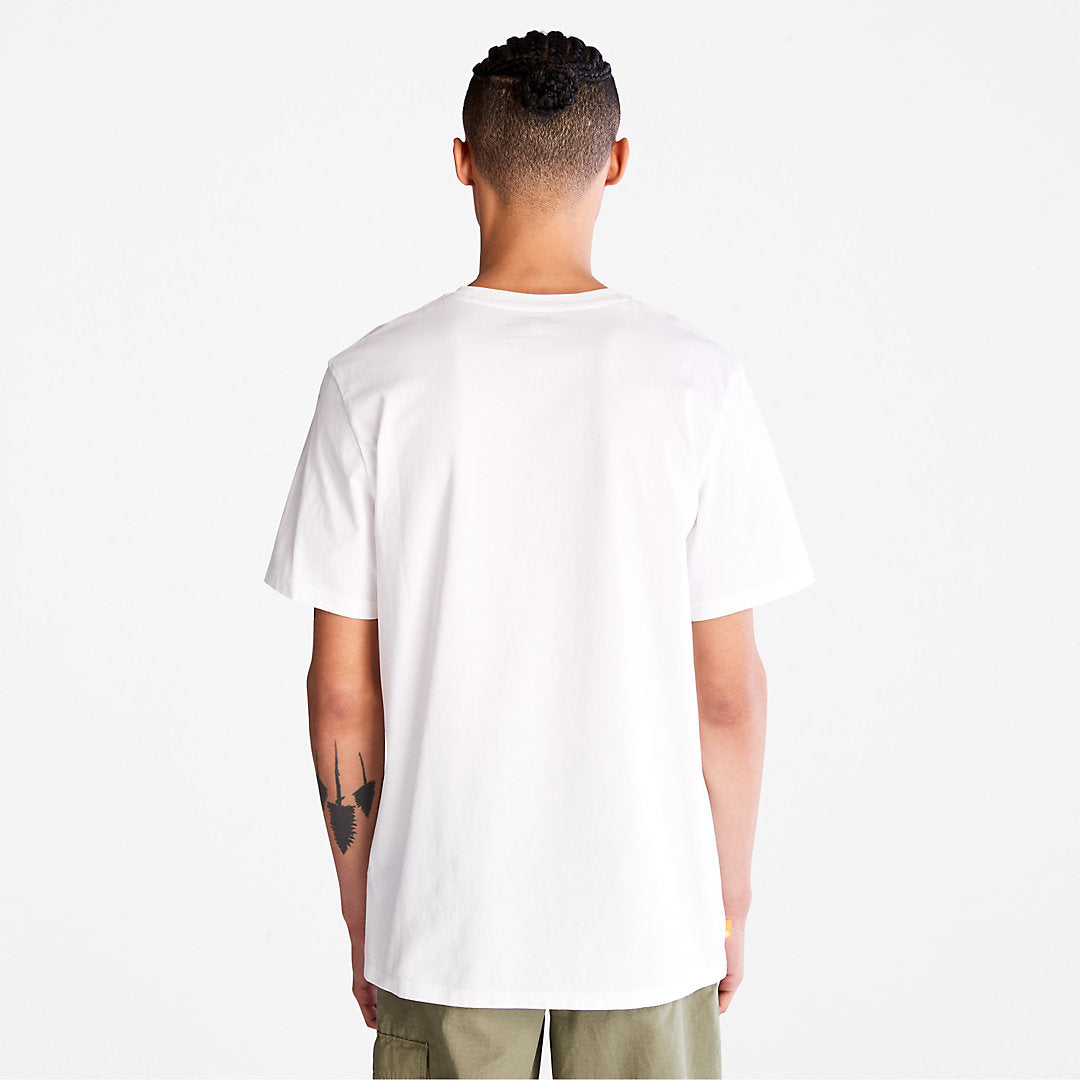 Mens Timberland Camo-Logo T-Shirt for Men in White