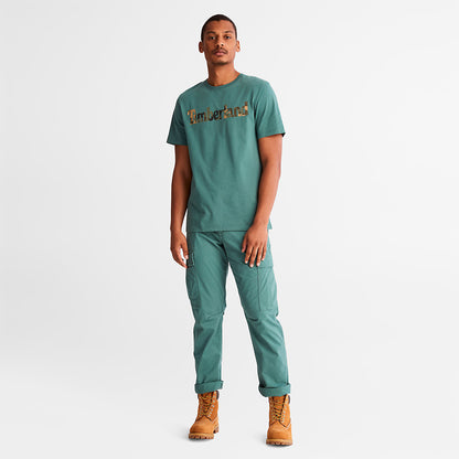 Mens Timberland Camo-Logo T-Shirt for Men in Green