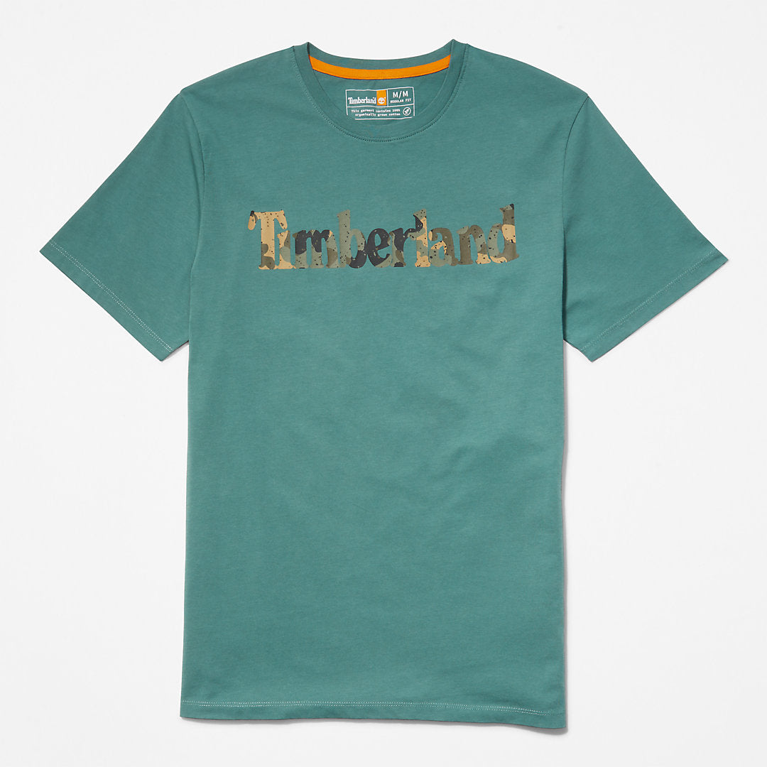 Mens Timberland Camo-Logo T-Shirt for Men in Green
