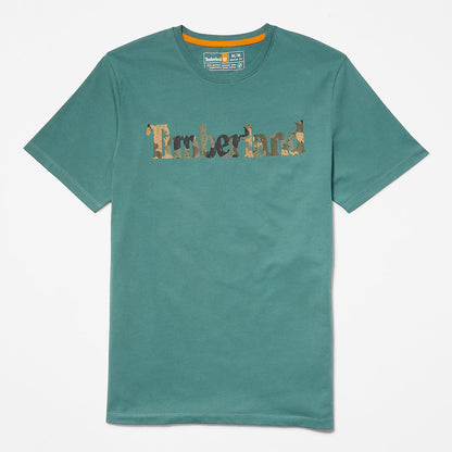 Mens Timberland Camo-Logo T-Shirt for Men in Green
