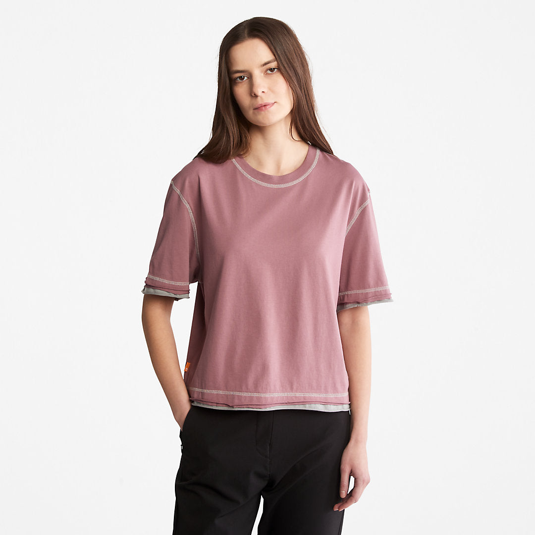 Womens Timberland Anti-Odour Supima® Cotton T-Shirt for Women in Pink