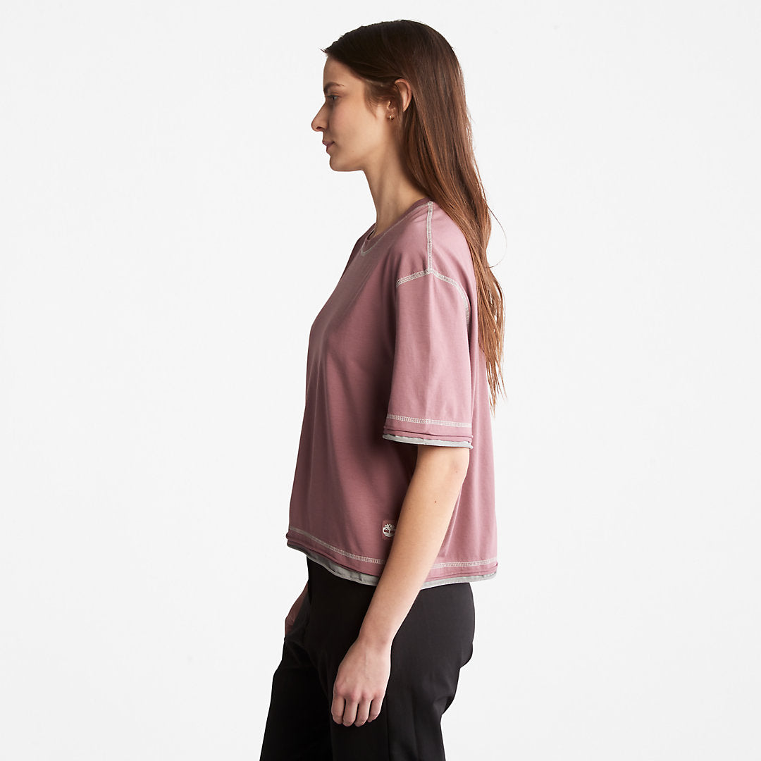 Womens Timberland Anti-Odour Supima® Cotton T-Shirt for Women in Pink
