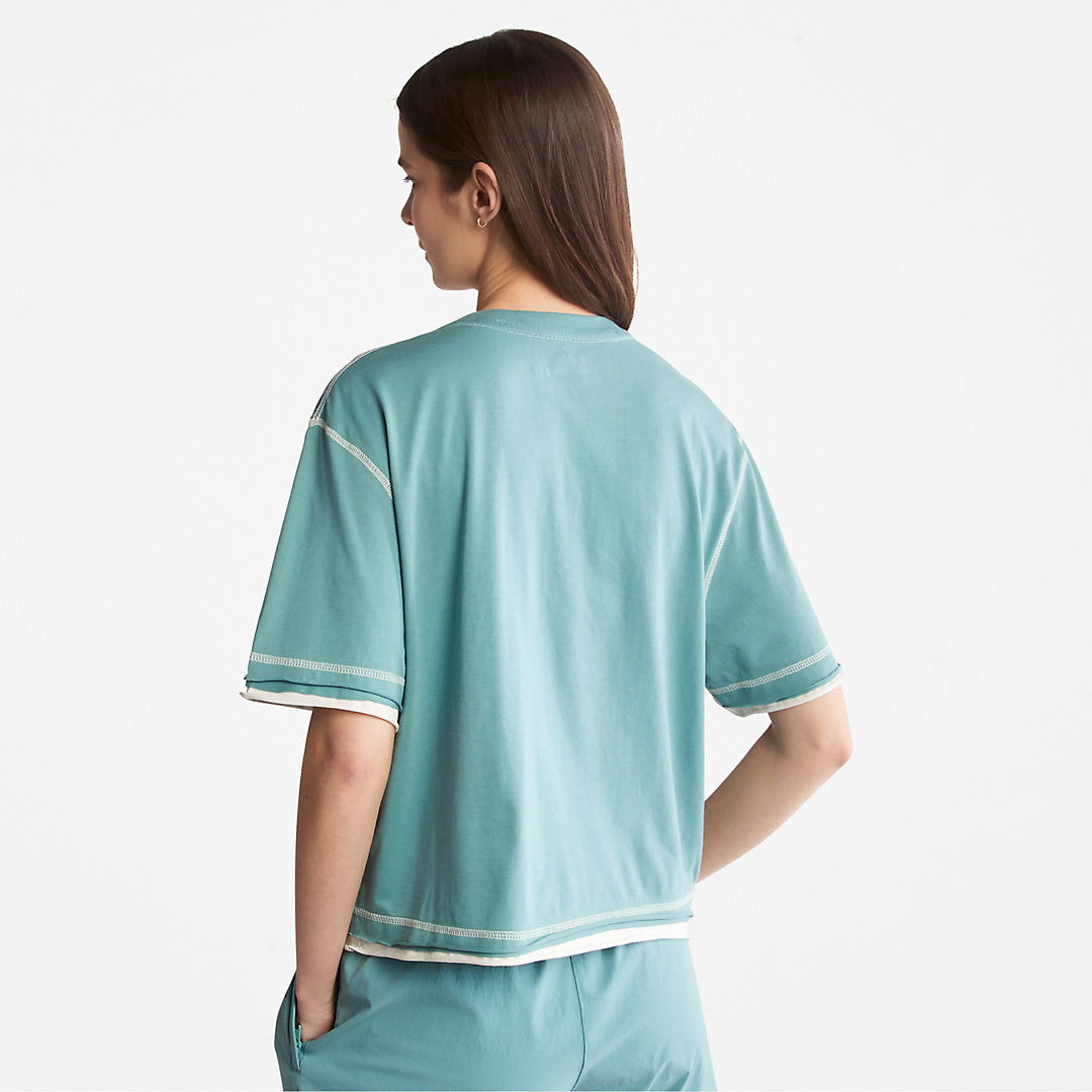Womens Timberland Anti-Odour Supima® Cotton T-Shirt for Women in Teal