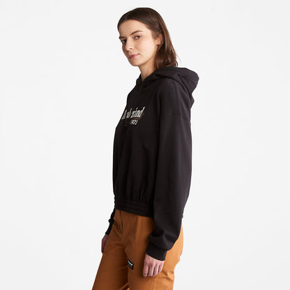 Womens Timberland Established 1973 Logo Hoodie for Women in Black