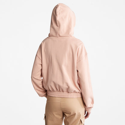 Womens Timberland Established 1973 Logo Hoodie for Women in Light Pink