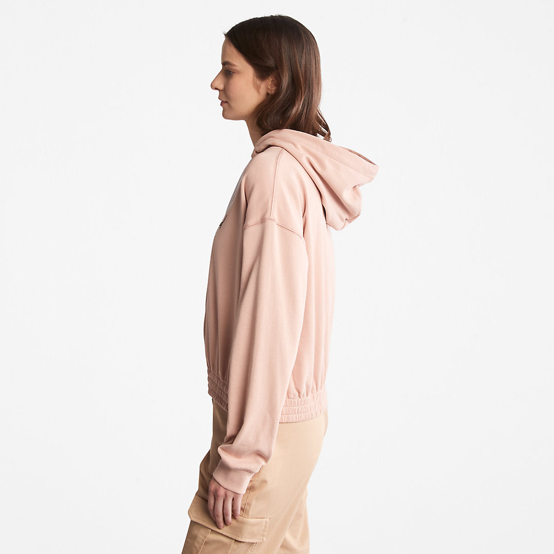 Womens Timberland Established 1973 Logo Hoodie for Women in Light Pink
