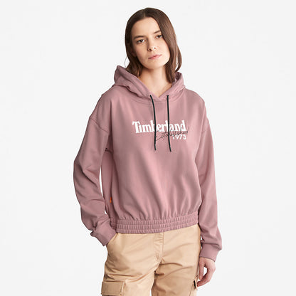 Womens Timberland Established 1973 Logo Hoodie for Women in Pink