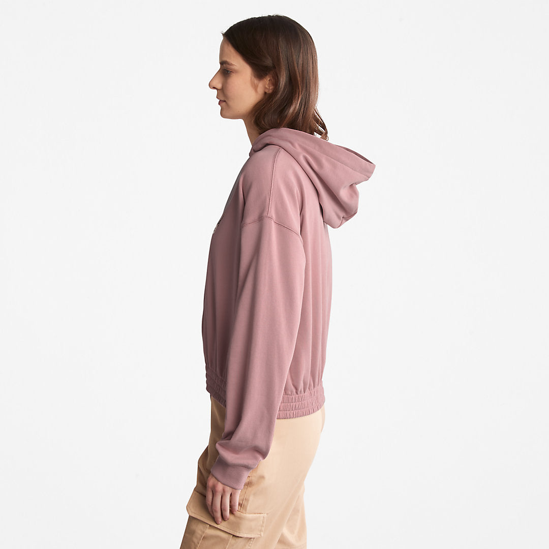 Womens Timberland Established 1973 Logo Hoodie for Women in Pink