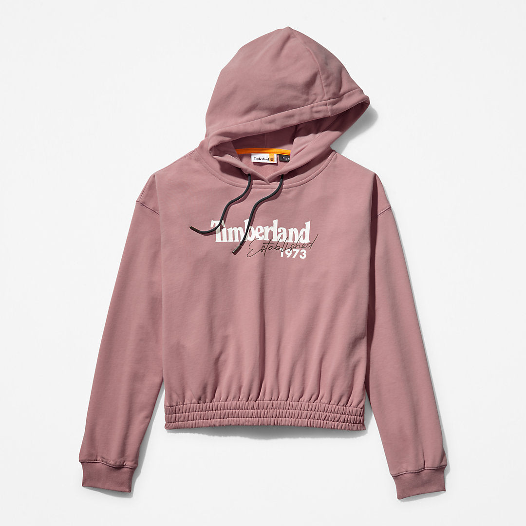 Womens Timberland Established 1973 Logo Hoodie for Women in Pink