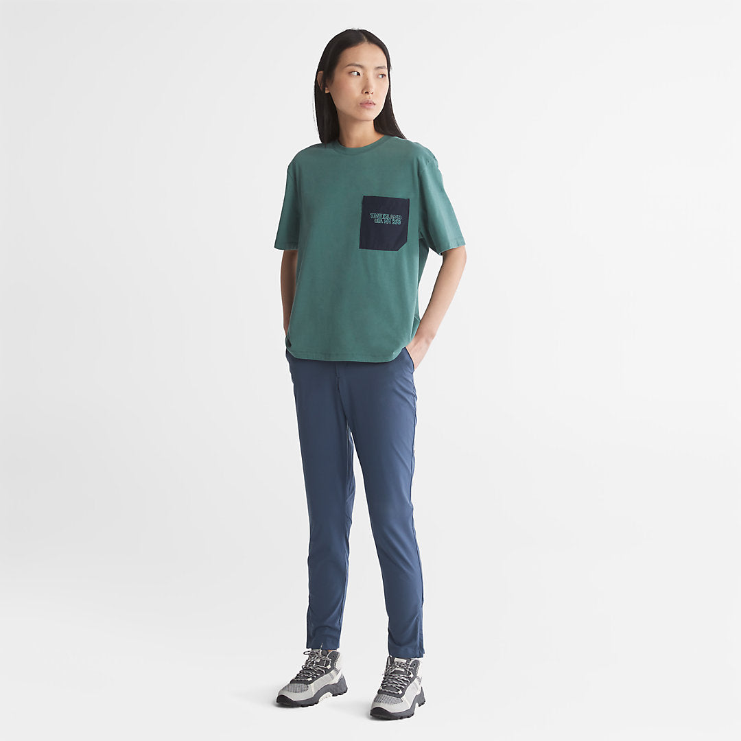 Womens Timberland TimberCHILL™ Pocket T-Shirt for Women in Teal