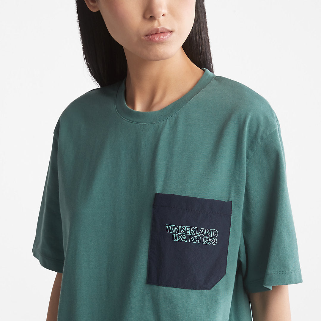 Womens Timberland TimberCHILL™ Pocket T-Shirt for Women in Teal