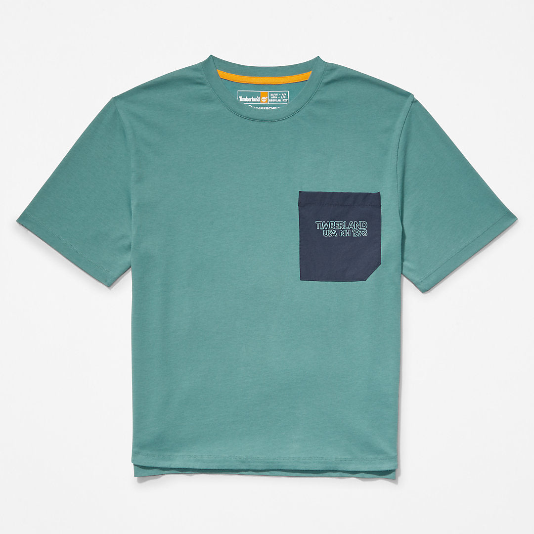 Womens Timberland TimberCHILL™ Pocket T-Shirt for Women in Teal