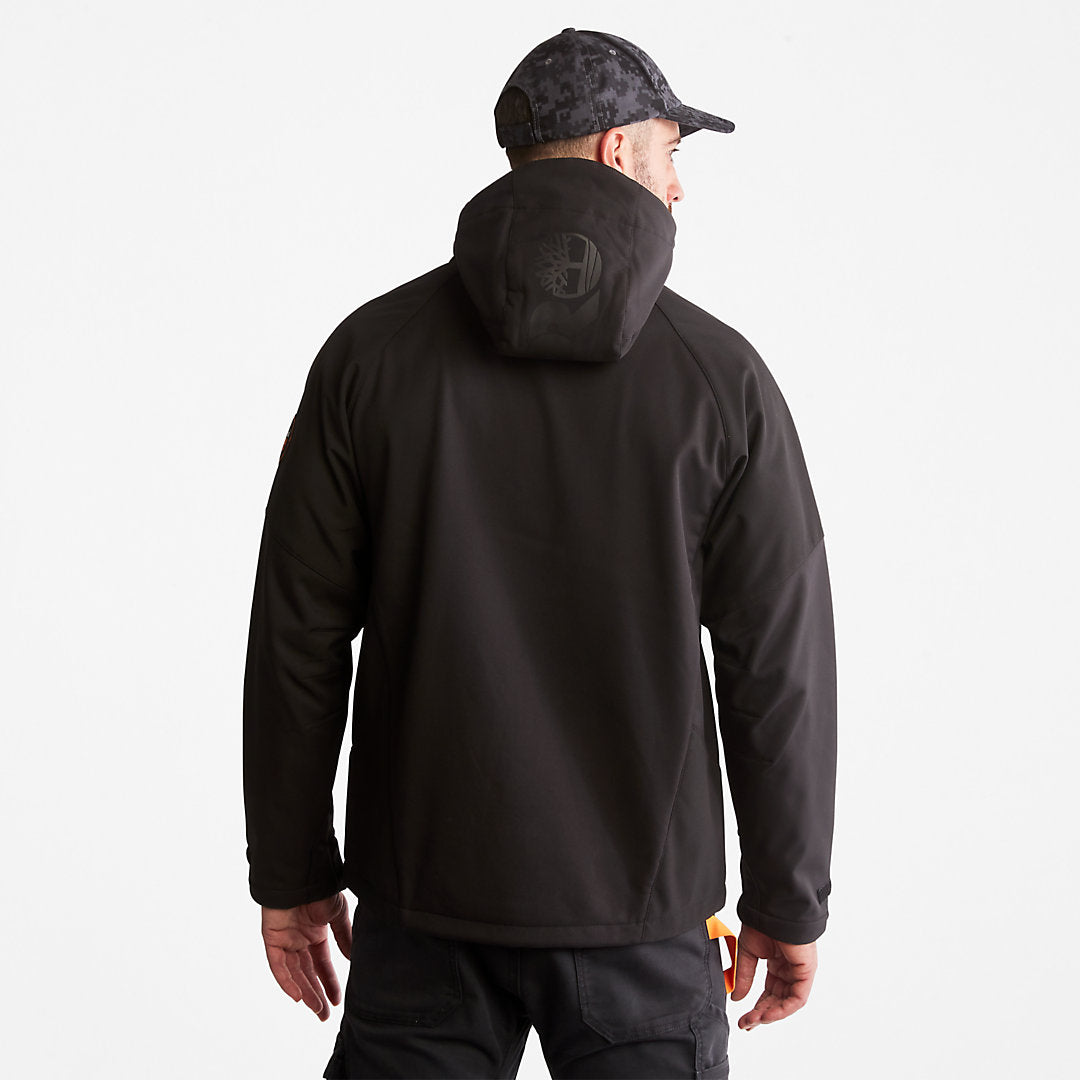 Mens Timberland Timberland PRO® Power Zip Hooded Softshell Jacket for Men in Black