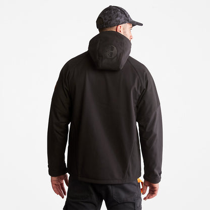 Mens Timberland Timberland PRO® Power Zip Hooded Softshell Jacket for Men in Black