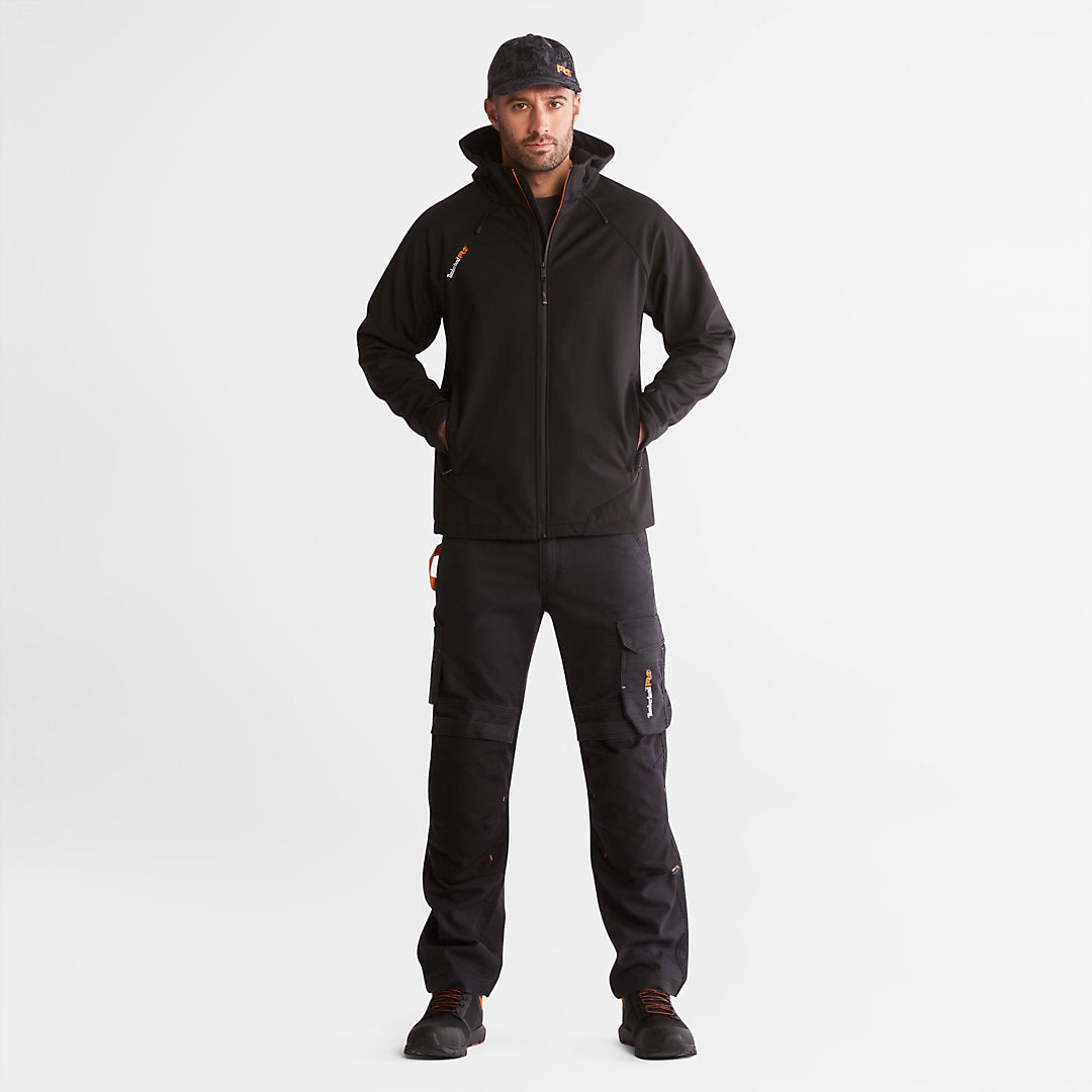 Mens Timberland Timberland PRO® Power Zip Hooded Softshell Jacket for Men in Black